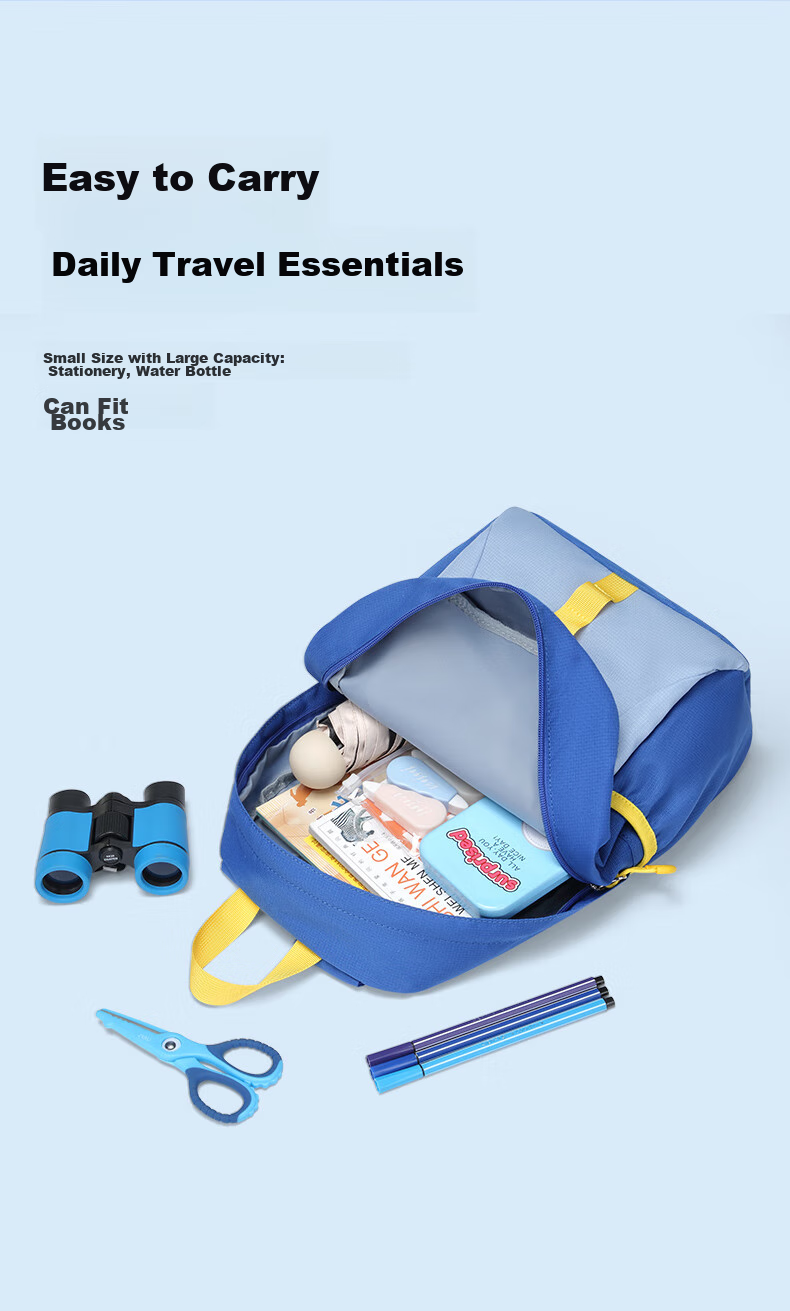 V.NINE Children's Backpack for Ages 3-6, Double Shoulder Bag for Boys And Girls, Outdoor Travel Hiking Bag, Toddler Educational Small Backpack for Boys 6