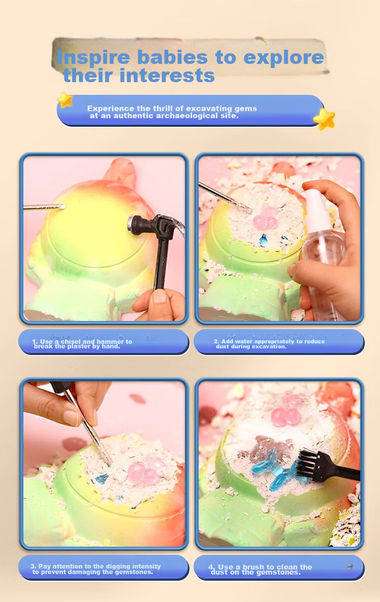 Shangmeibeibei Archaeological Excavation Toys Surprise Blind Box Egg Party Children's DIY Handmade Gifts for Boys And Girls Aged 3-6 Birthday Present 10