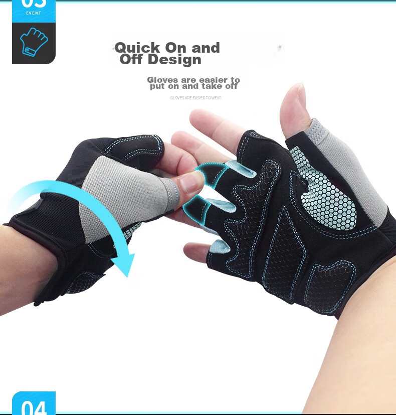 AIRPOP Fitness Gloves for Men And Women, Sports Cycling Barbell Pull-Up Training Equipment, Dumbbell Exercise Non-Slip Hiking 7