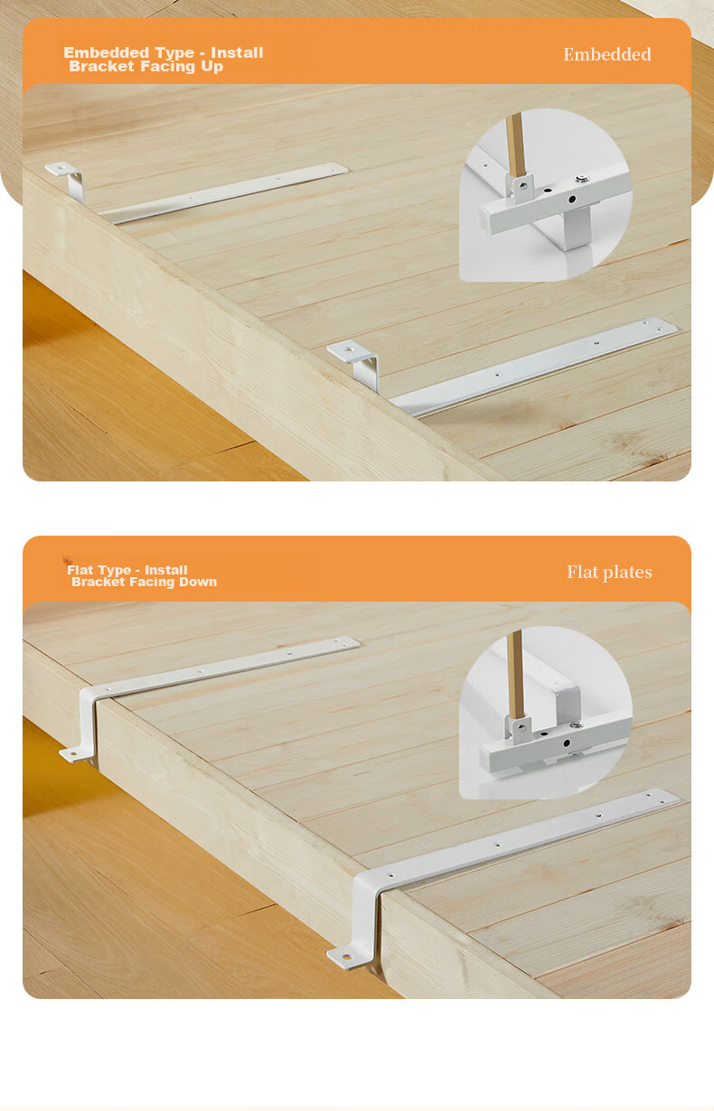 Meiruide Bedside Guardrail for Elderly, Fall Prevention Safety Handrail, No Drilling Required, Foldable 4-Level Barrier 6