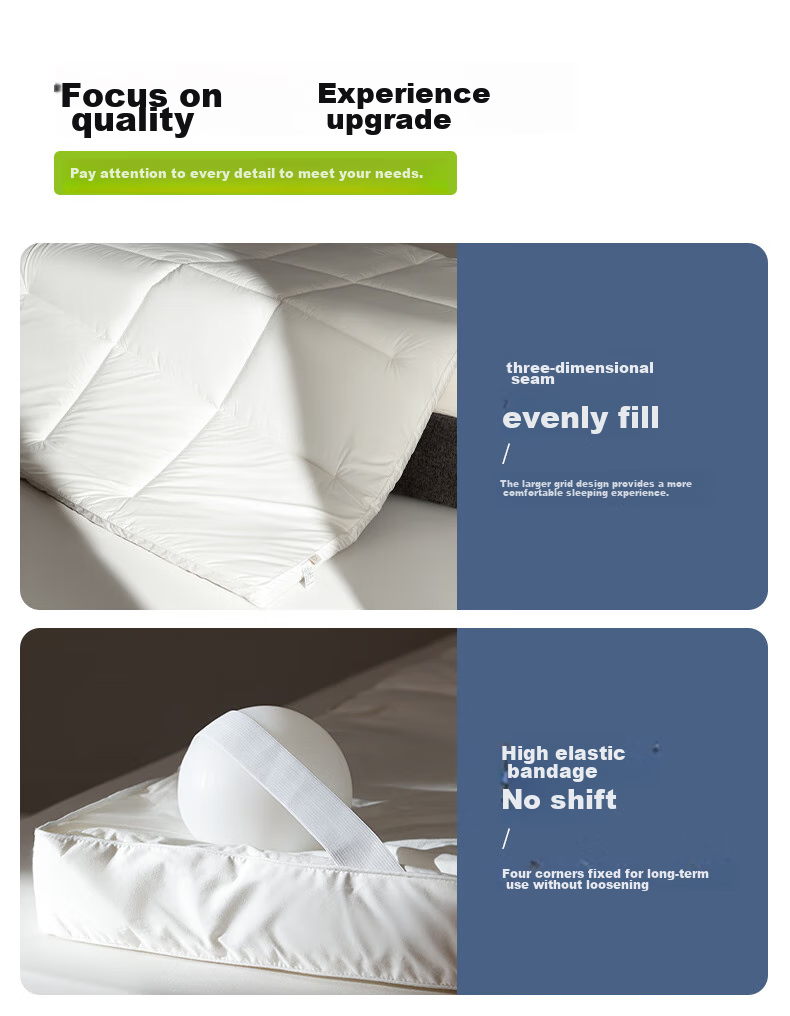 Anmino Anti-Mite Antibacterial Mattress Pad, Soft Mat for Home Use, Anti-Mite Tatami Mat 19