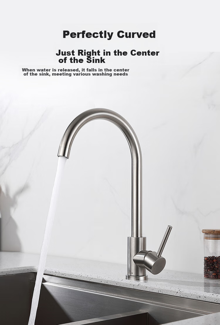 Larsd Kitchen Faucet, Sink Faucet, Hot And Cold Water Sink Faucet, High-Arc Faucet for Dishwashing Basin LD82051 6