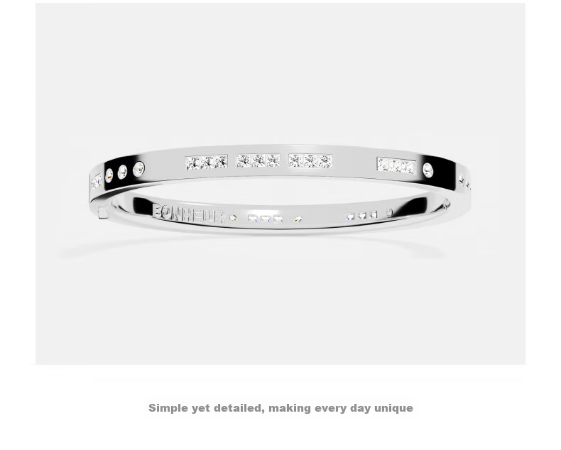 APM Monaco [Zhou Yiran's Choice] BONHEUR Morse Code Bracelet, Gift for Girls And Boys 4