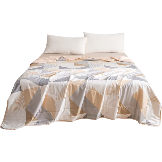 JD Original Cotton Universe Fiber Quilt, Class A Pure Cotton Fabric, Machine Washable Ultra-Soft Comforter, 1.5x2m, Sand Dune Yellow
