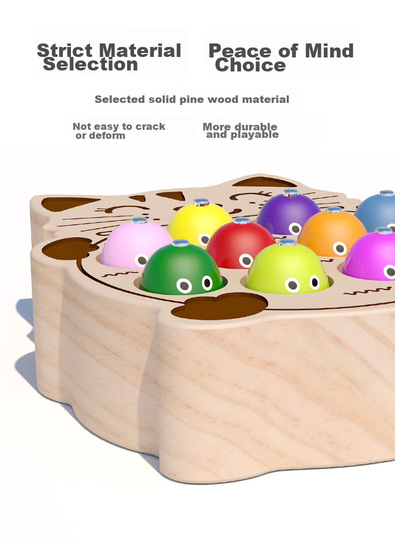 Muwanzi Large Particle Solid Wood Bead, Baby And Children's Early Education Toy, Concentration Training, Holiday Gift for Boys And Girls 2