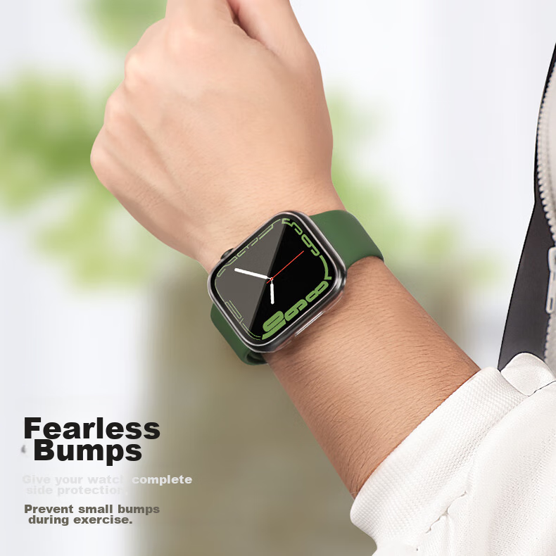 Binghong Compatible with Apple Watch SE 3 Case, Apple Watch SE 2 1 IWatch S6 S5 S4 Case, Hollow TPU - Transparent Color 44mm 6