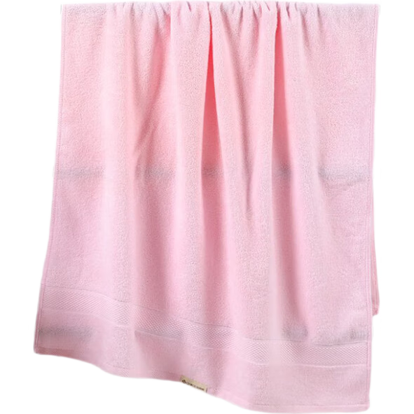 Grace Bath Towel, Grade A Pure Cotton, Adult Unisex, Home Use, Soft And Skin-Friendly, Absorbent, Quick-Drying, All-Cotton Hotel Large Bath Towel, Light Pink
