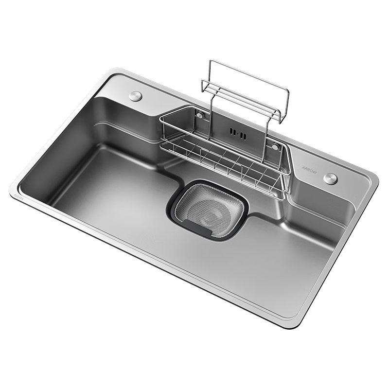 ARROW 304 Stainless Steel Sink, Large Single Basin, Japanese-Style Kitchen Sink for Washing Vegetables And Collecting Food Waste [New Subsidy of 15%]