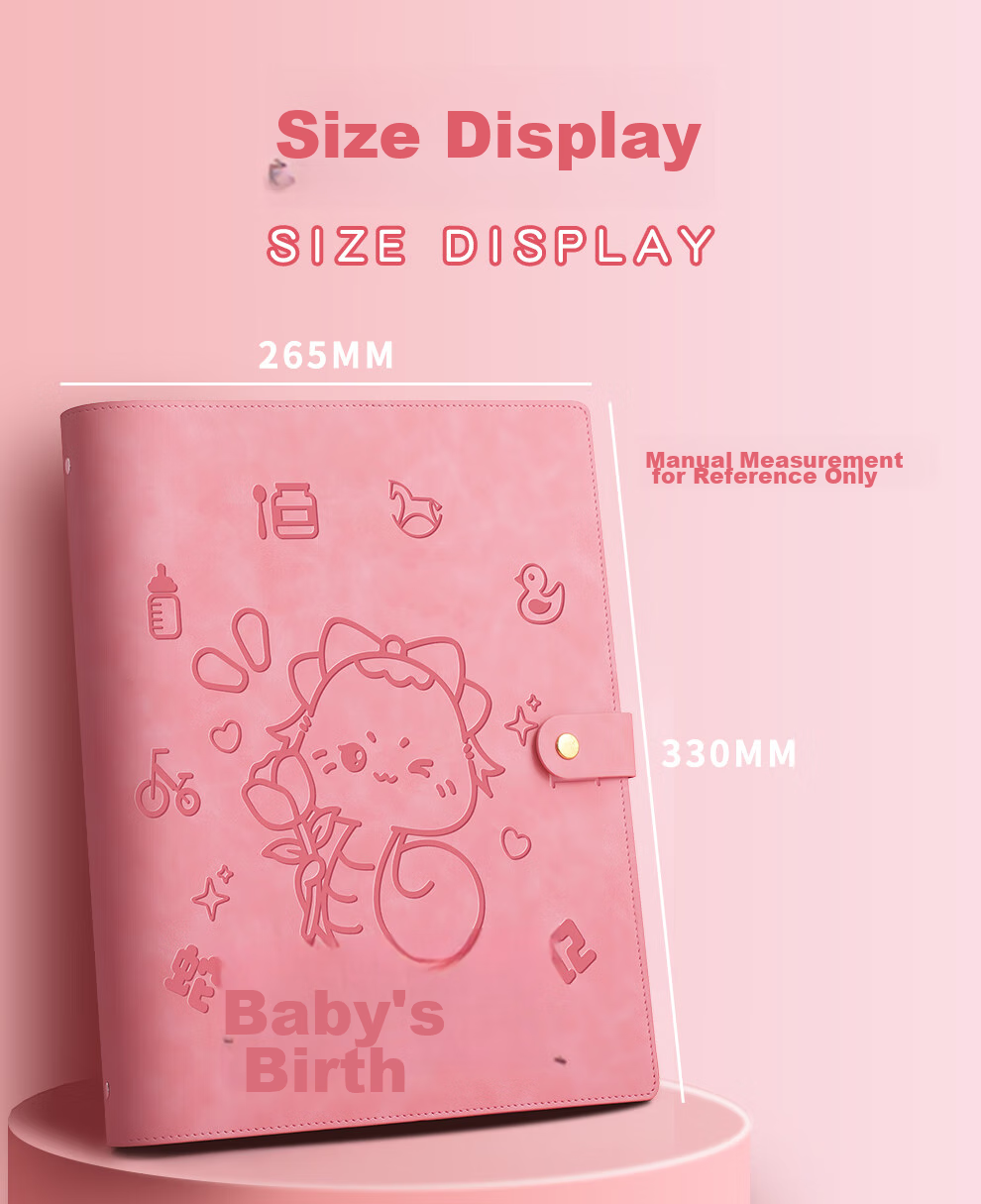 Jiaran Heng Vaccination Certificate Protective Cover 2026 New Large Vaccine Book Pink Baby Horse Design 20