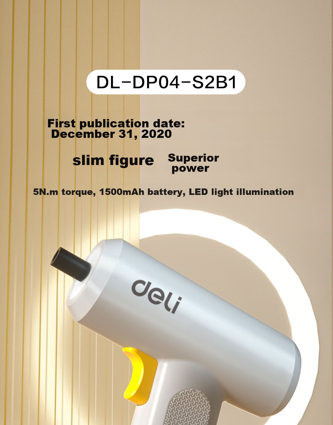 Deli Simple Home-Style 3.6V Cordless Electric Screwdriver, Electric Drill, And Screwdriver for Household Use 1