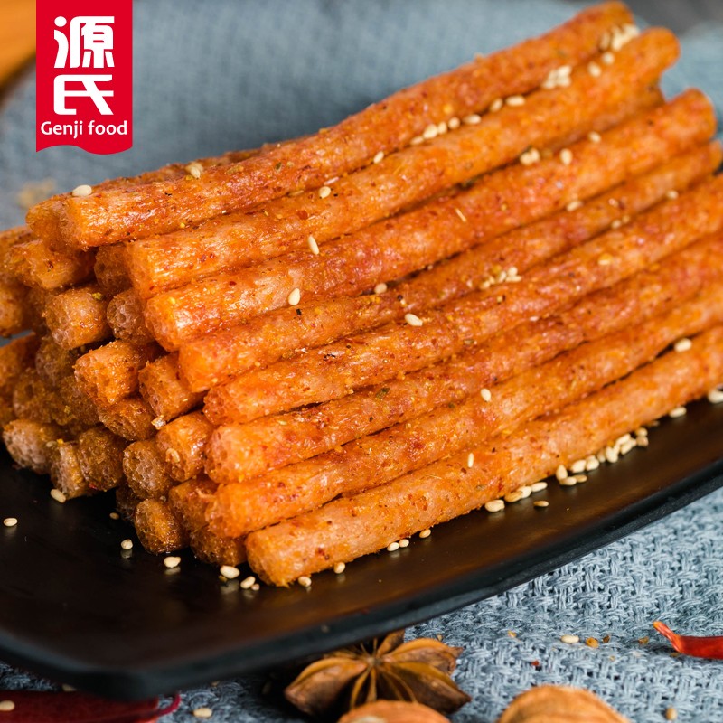 源氏 辣条 大辣棒90g/袋 网红休闲零食小吃 办公室宿舍素食手撕香辣棒
