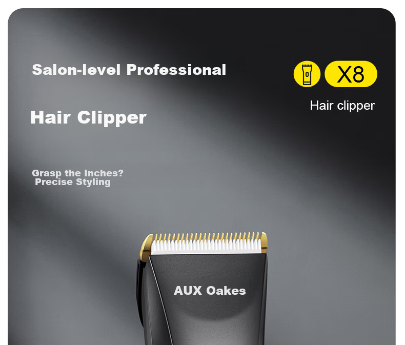 AUX Electric Hair Clipper, Professional Hair Trimmer for Adults, Complete Set of Professional Hair Cutting Tools And Accessories 3