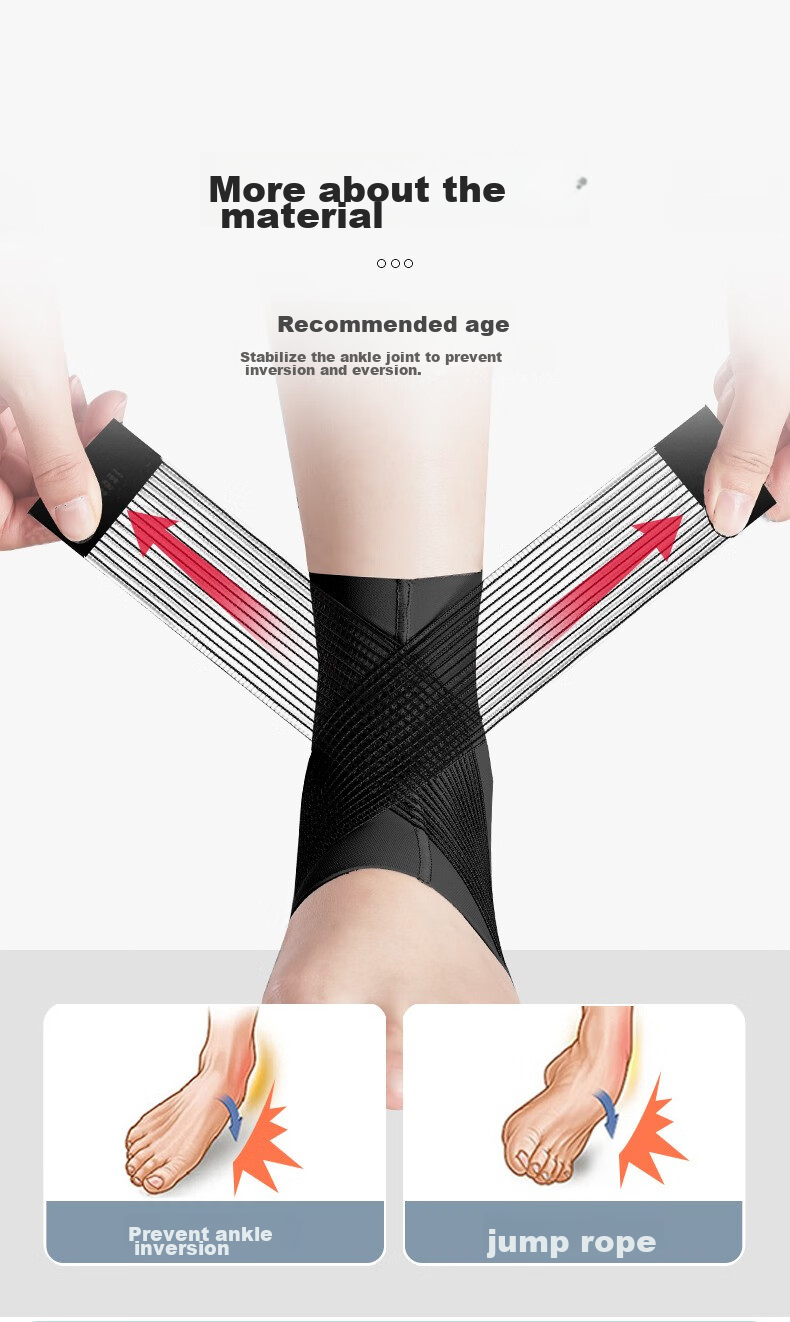 NAILEKESI N Sports Ankle Brace, Prevents Sprains And Injuries, Professional Fixation Support for Ankle And Wrist, Size L 4