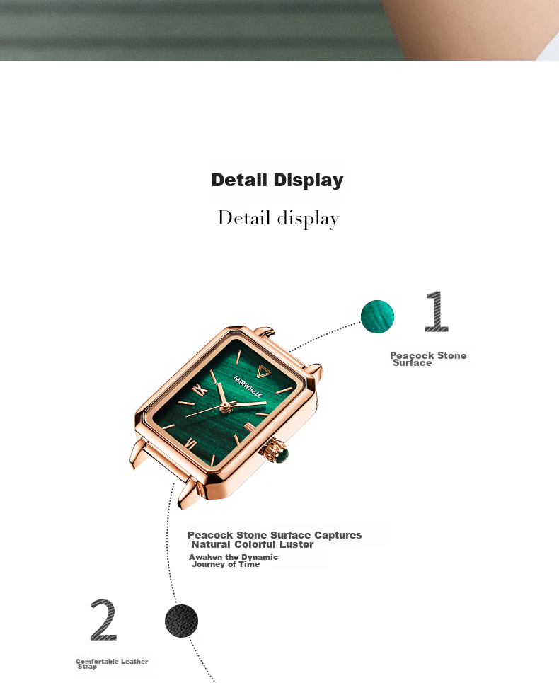Mark Fairwhale [Birthday Gift] Little Golden House Women's Watch CK Collaboration Luxury National Brand Wristwatch for Girls 3870 8