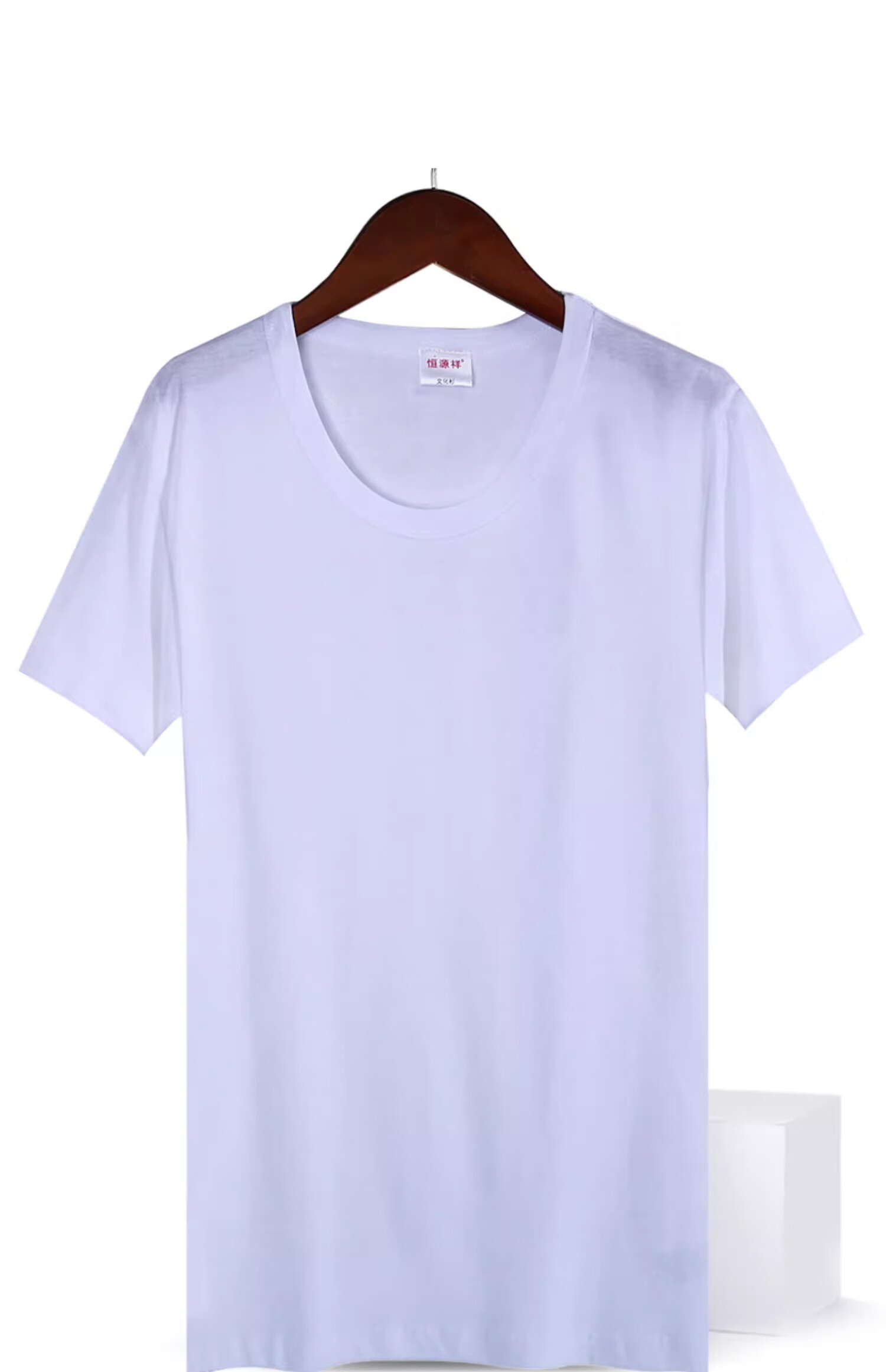Hengyuanxiang Men's Short-Sleeve Pure Cotton Autumn Round Neck Casual Solid Color Large Size Undershirt Breathable T-Shirt, Black 19
