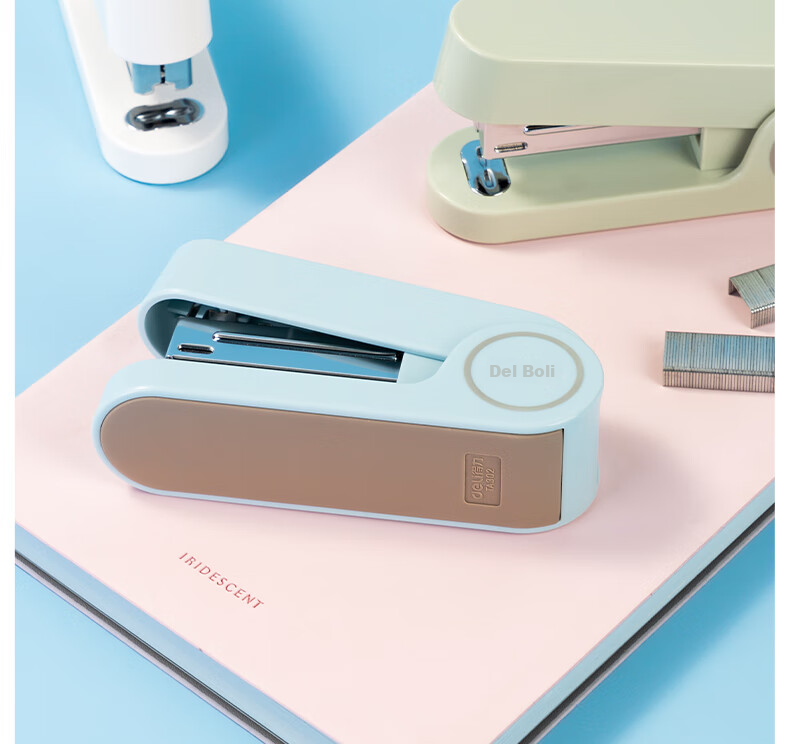 Deli (Deli) 12# Student Office Stapler, Macaron Color, Compatible with 24/6 Or 26/6 Staples, White, TA302 14