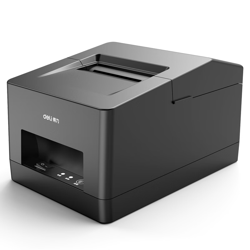 Deli DL-5801YW JINGDONG Takeout Thermal Receipt Printer, Supermarket Retail Catering Bubble Tea Meituan Wolemei 58mm Commercial Cash Register Receipt Printer, Bluetooth Voice Model