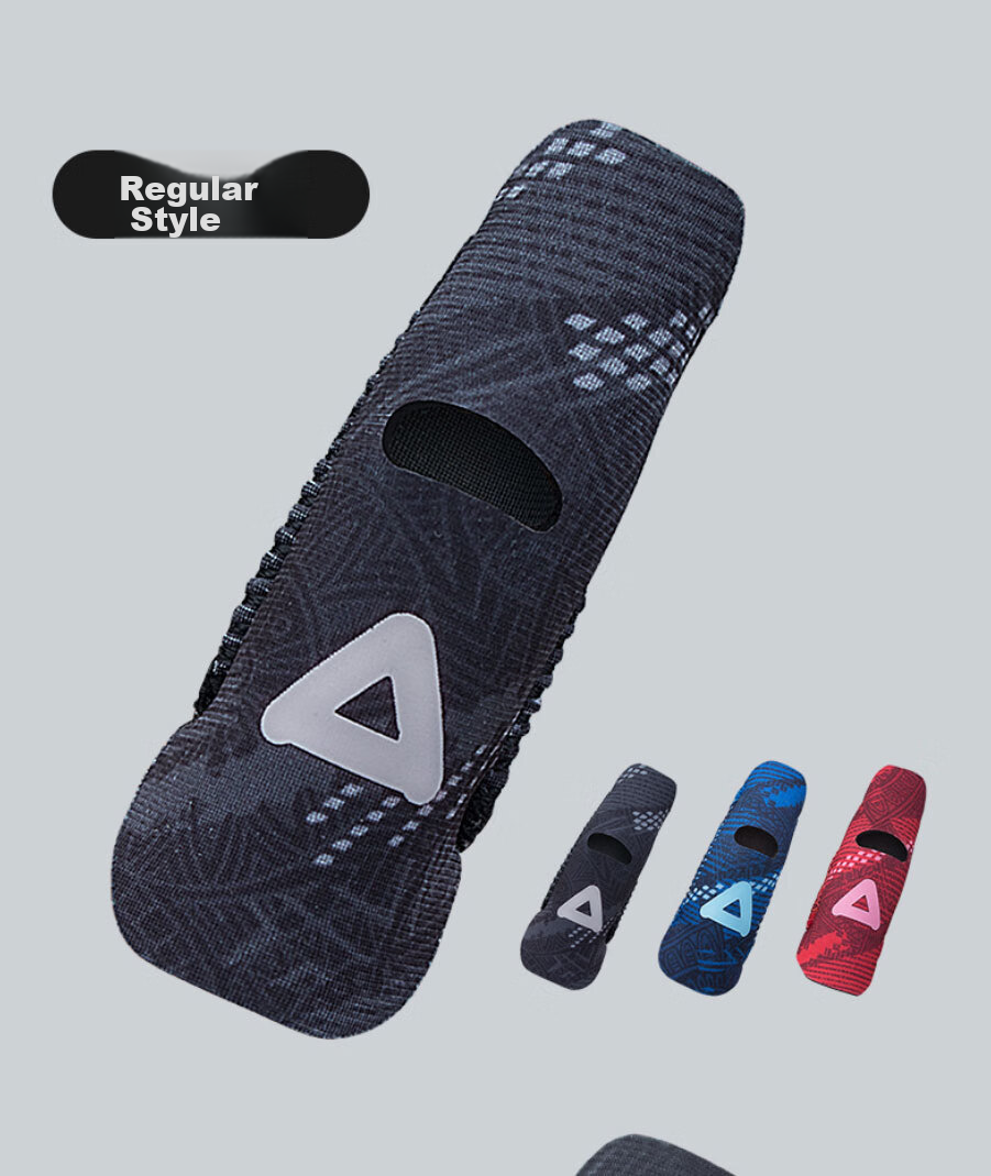 AQ Finger Immobilization Protective Sleeve for Sports, Basketball, Volleyball, Black And Red Dragon Scale Pressure-Fit Model, Single Pack B30928L/XL 19