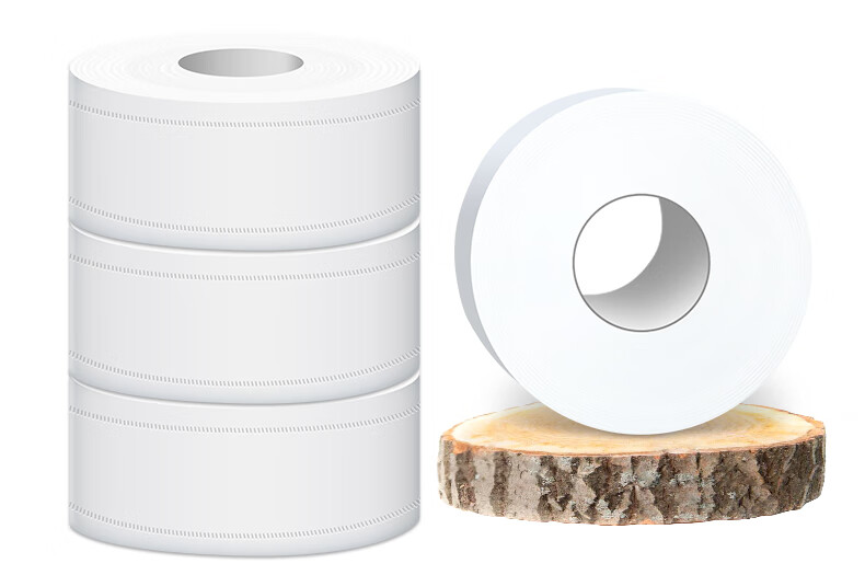 Zhiyue Core Large Roll Toilet Paper, 4-Ply, 700g*12 Rolls, Bulk Pack, for Shopping Malls, Restrooms, Hotels, Toilet Paper, Whole Box 3
