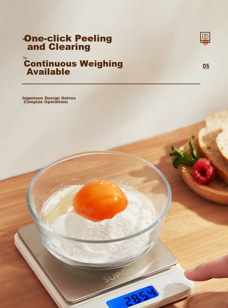 SUPOR Electronic Kitchen Scale, Home Digital Scale, Gram Scale, Baking Scale, High Precision Weight Scale, KDB03AM10 9