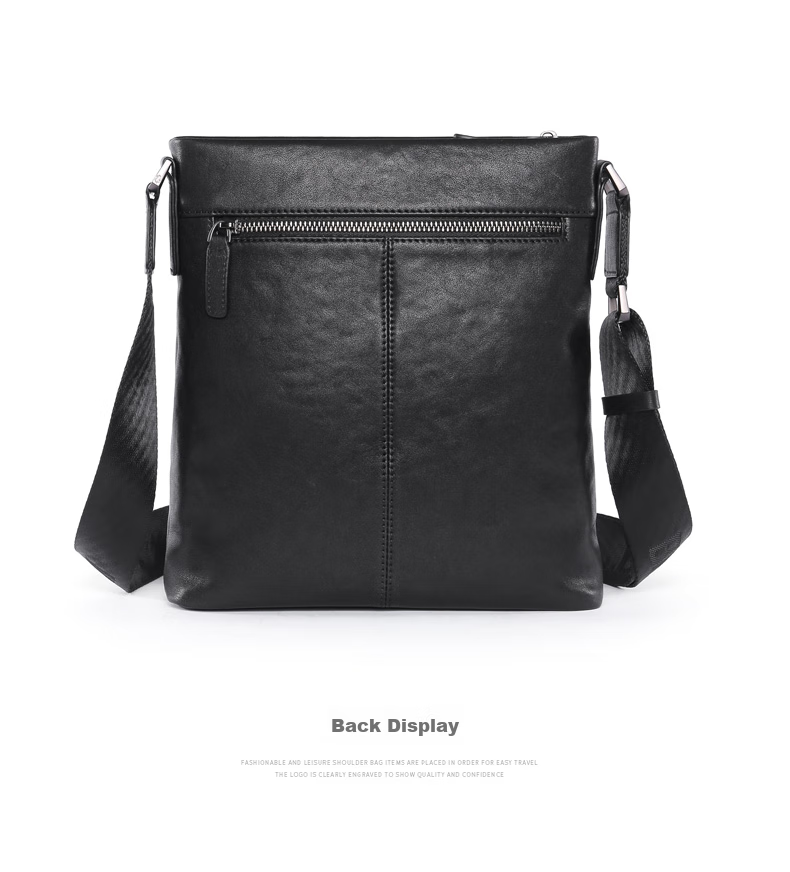 Meizhouyeniou Men's Single Shoulder Bag, Top-Grain Leather Casual Shoulder Crossbody Bag, Business Men's Bag, Birthday Gift for Boyfriend 12