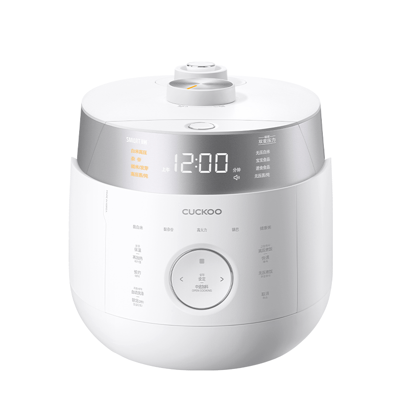 CUCKOO Rice Cooker Korean Original Imported Dual Pressure IH Heating Smart Voice Multifunctional Non-Stick Inner Pot 4.8L 4-5 Servings CRP-LHTR1011FW