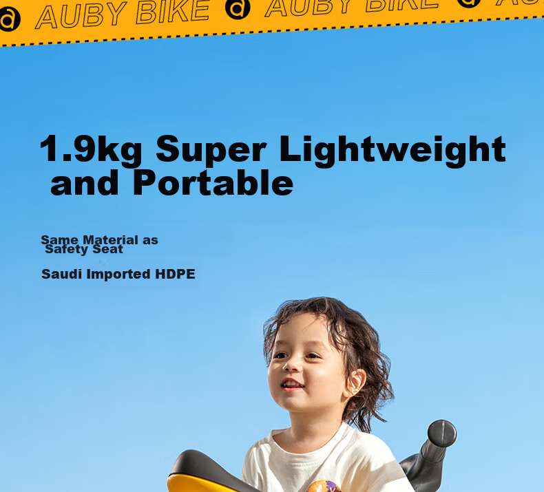 Auby Children's Tricycle Baby Tricycle Pedal Bike 1-3-6 Years Old Multi-Use Push Car 5-in-1 Birthday Heavy-Duty Safety 7