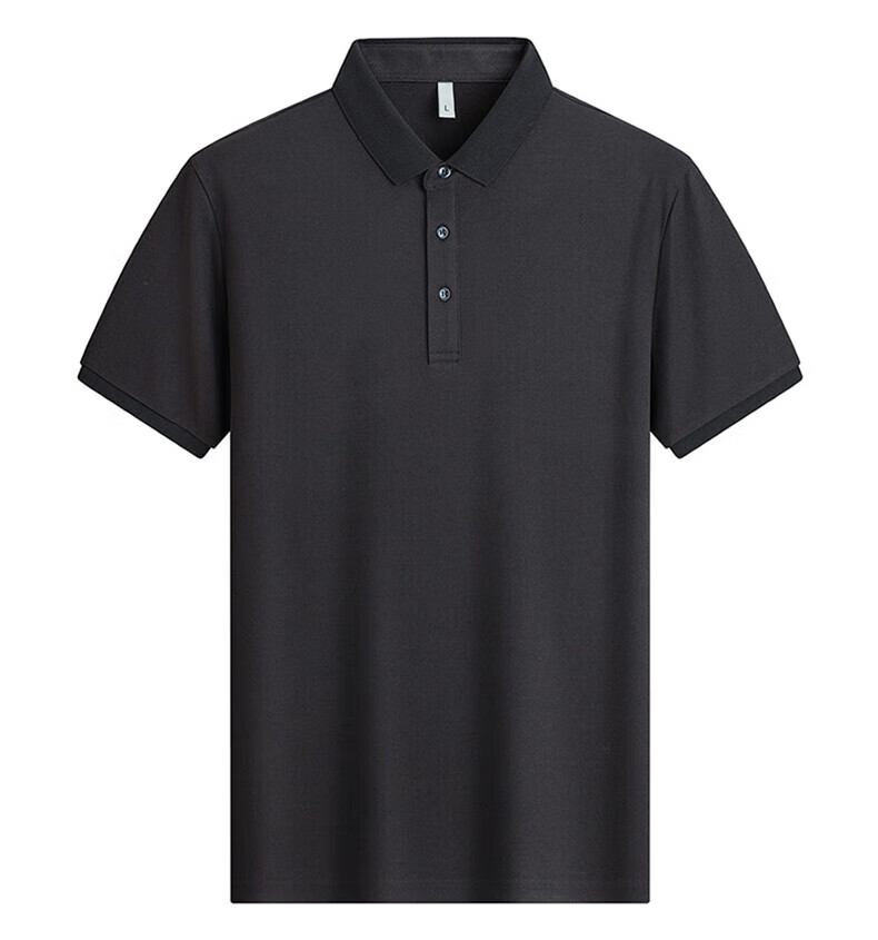 ROMON Short-Sleeve Polo Shirt for Men with Collar, Summer Business Casual Versatile Solid Color Top 8827 17