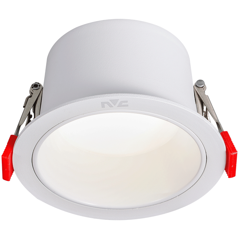 NVC LED Downlight for Living Room, Bedroom, Hallway, Recessed Ceiling Light, High CRI 7W Tri-Color [Miyu] Cut-Out 75mm