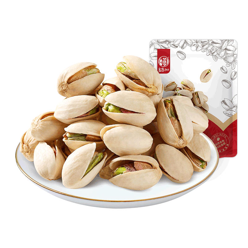 华味亨开心果250g/袋 每日坚果炒货原色家庭装休闲零食坚果酥脆企业团购