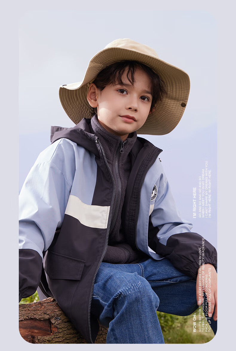 Disney Children's Windbreaker Jacket for Boys, Autumn Stylish Three-In Windproof Coat, Big Kids' Clothing S020 Blue 120cm 1