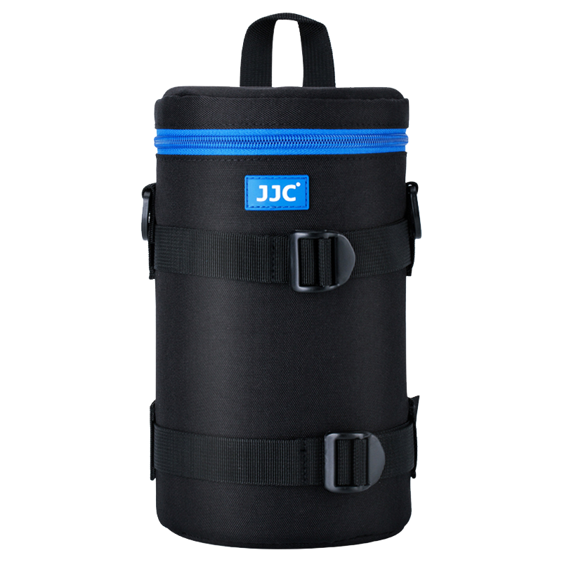 JJC Lens Bag Storage Tube Protective Sleeve Compatible with Canon Nikon Sony Fuji Pentax Tamron DSLR Mirrorless Camera Lens Cover/Tube Photography Waist Bag, Can Be Worn Over Shoulder Or Crossbody