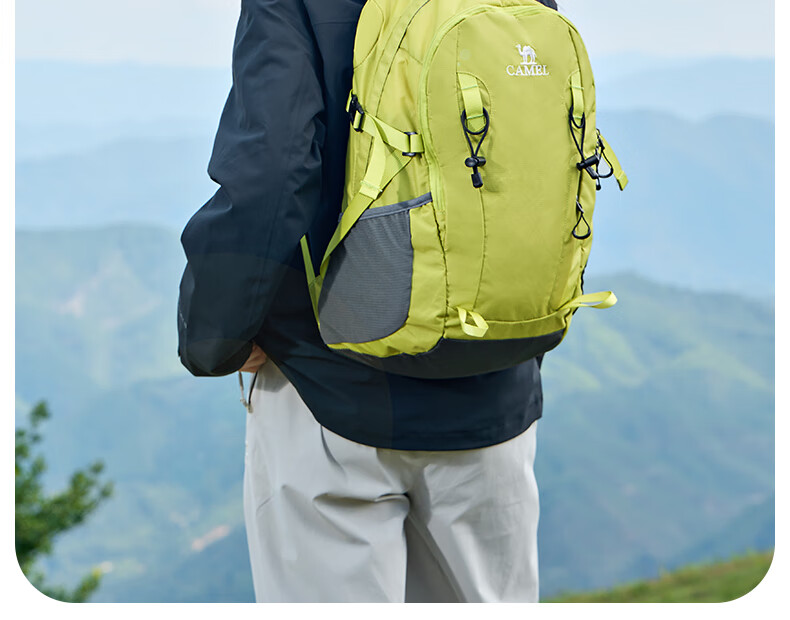 CAMEL Oxygen Pack Outdoor Mountaineering Backpack Double Shoulder Bag Sports Travel Hiking Water-Resistant Climbing Professional School Bag 14