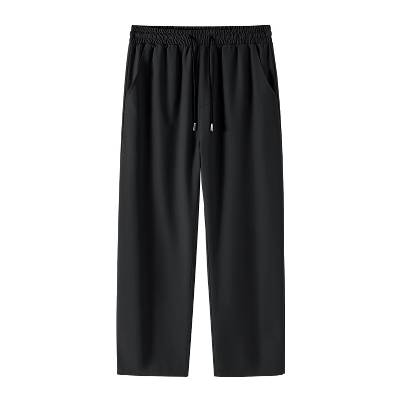 Warrior Ice Silk Pants for Men, Thin Summer Quick-Dry Breathable Loose Long Trousers, Cool-Feeling Sports Casual Straight-Leg Pants YD