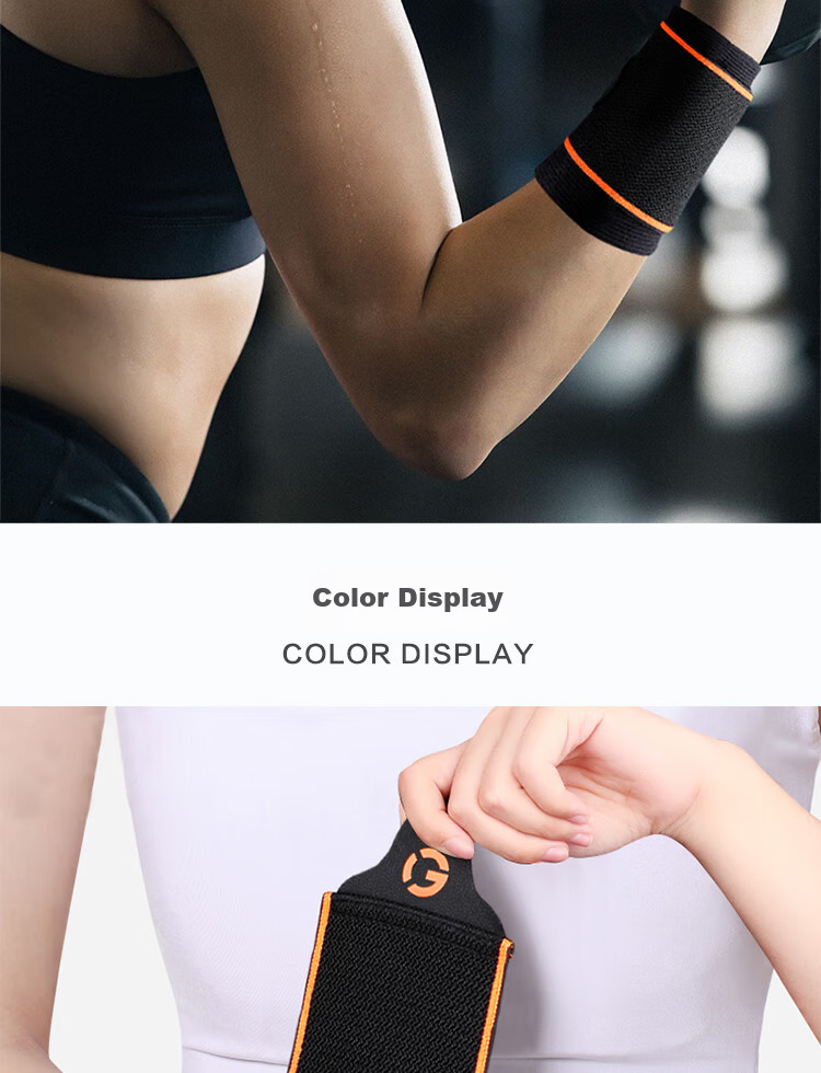 GINGPAI SPORT Compression Wrist Support Brace for Sprains, Women's Tendon Sheath Wristband, Sports Volleyball Badminton Protective Sleeve, Pain Relief And Warmth Bandage, Black, One Pair 9