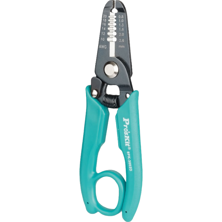 Pro'sKit 8PK-3002D Wire Stripping Pliers with Hanging Ring (0.8-2.6mm)