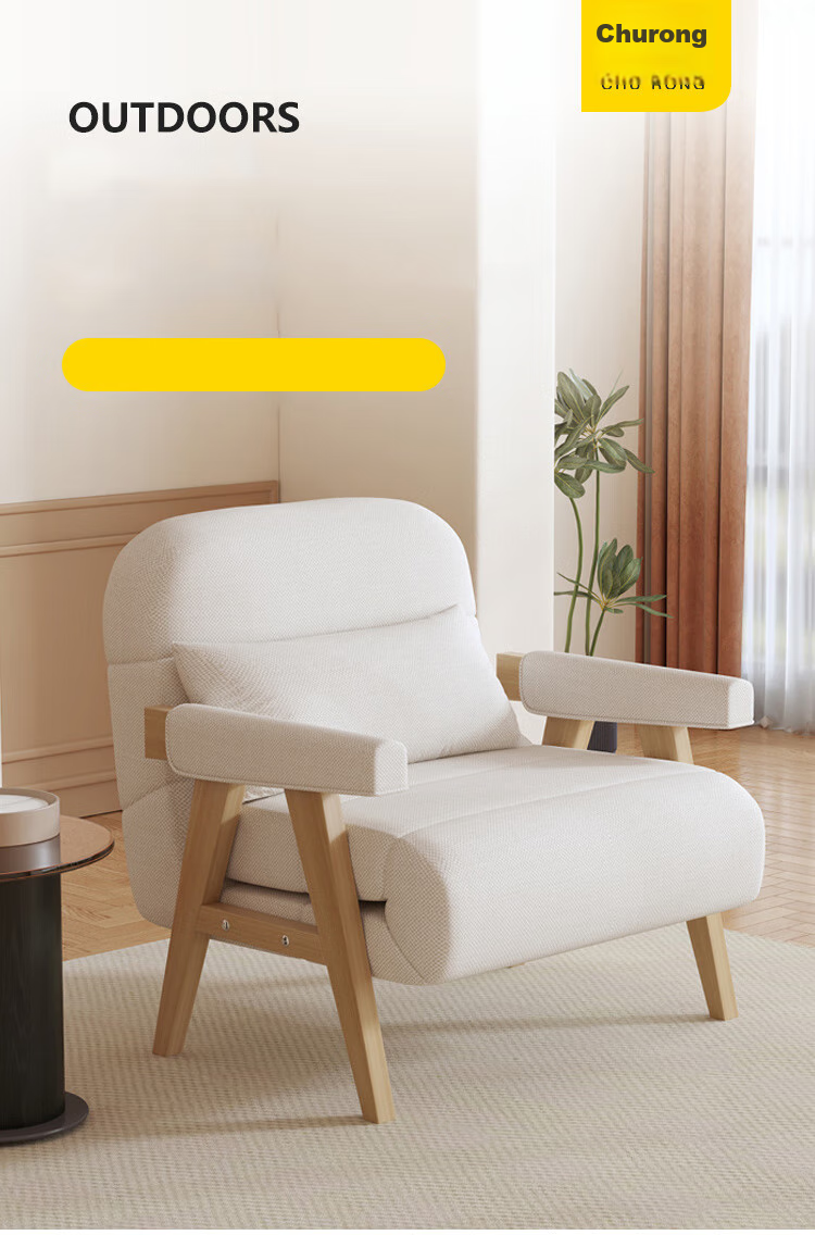 Churong Sofa for Living Room, 2026 New Modern Minimalist Foldable Sofa Bed, Dual-Purpose for Rental Apartments And Small Spaces 1