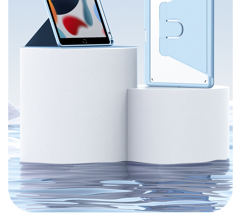 Zhisihui Compatible with Apple IPad Mini A17 Pro Case, 8.3-Inch Apple Tablet Mini7/6 Rotating Landscape And Portrait Support Transparent Case Silicone Shockproof Cover, Gray 2