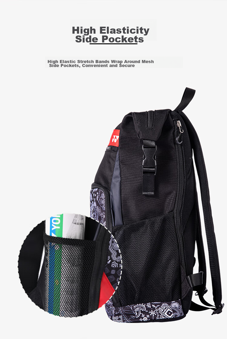YONEX Badminton Bag, Multifunctional Fashion Sports Trendy Backpack, BA249CR, White And Blue Color 7