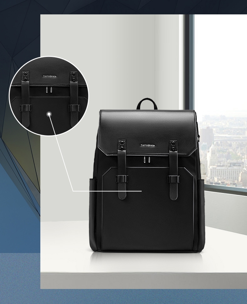 Xinxiuli Laptop Backpack 15.6-Inch Genuine Leather Shoulder Bag Large Capacity Business Travel Bag Gift NV0 3