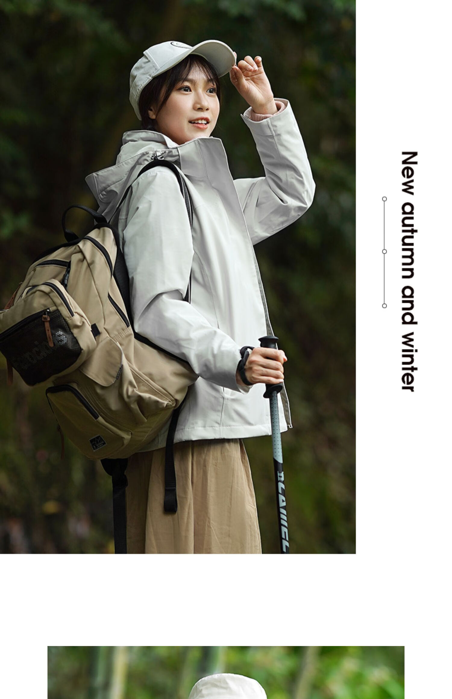 CAMEL Three-In Jacket with Detachable Fleece Inner Layer, Waterproof Mountaineering Coat for Autumn And Winter 15