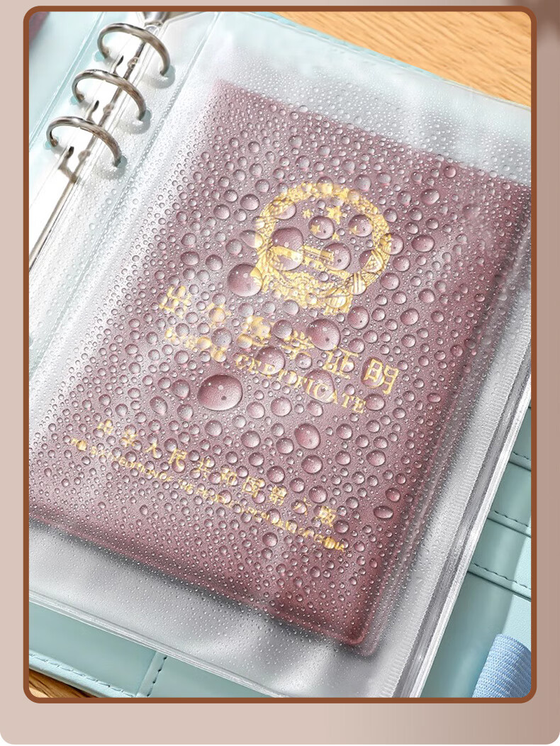Jiaranheng Family Document Storage Bag, Multifunctional Large Capacity Organizer, Birth Certificate And Vaccine Protection Sleeve, Portable Loose-Leaf Binder, Bill And File Folder, Pink 16
