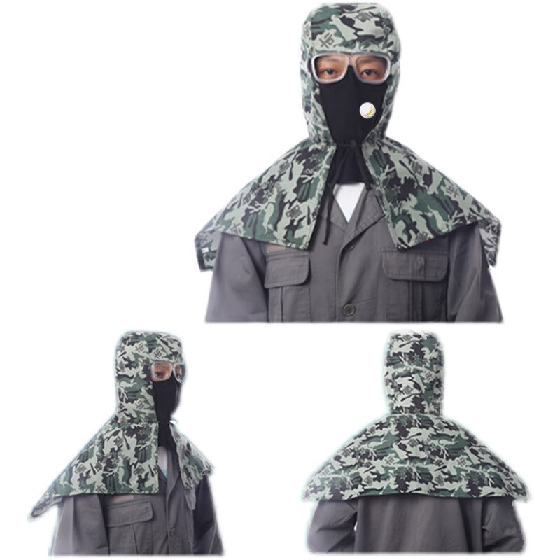 Aideer Shawl-Style Dustproof Cap Windproof Outdoor Work Workshop Denim Head Cover Anti-Fog Lens with Breathing Valve CW059149