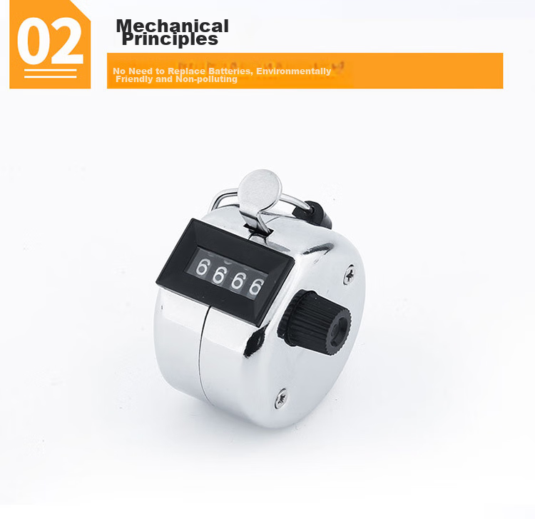 GEDUN Counter, Dot Counter, Warehouse Counting without Battery, Mechanical Manual Metal Push-Button Counter 6