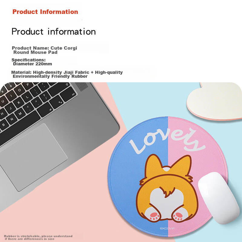 EXCO Cartoon Anime Mouse Pad Effort Mini Small Rectangular Edge-Locked Computer Office Cute Small Desktop Gaming Laptop Mat 0675 11