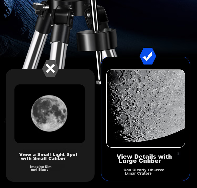 EXPLORE SCIENTIFIC 80EQ3 Astronomy Telescope Large Aperture Professional High-Definition High-Power Stargazing Kids Gift 14