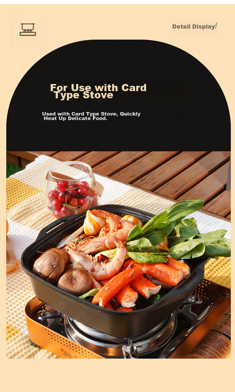 Maixian Outdoor Cassette Stove 4.2KW High Power Portable Camping Indoor BBQ Hot Pot Cooker 3