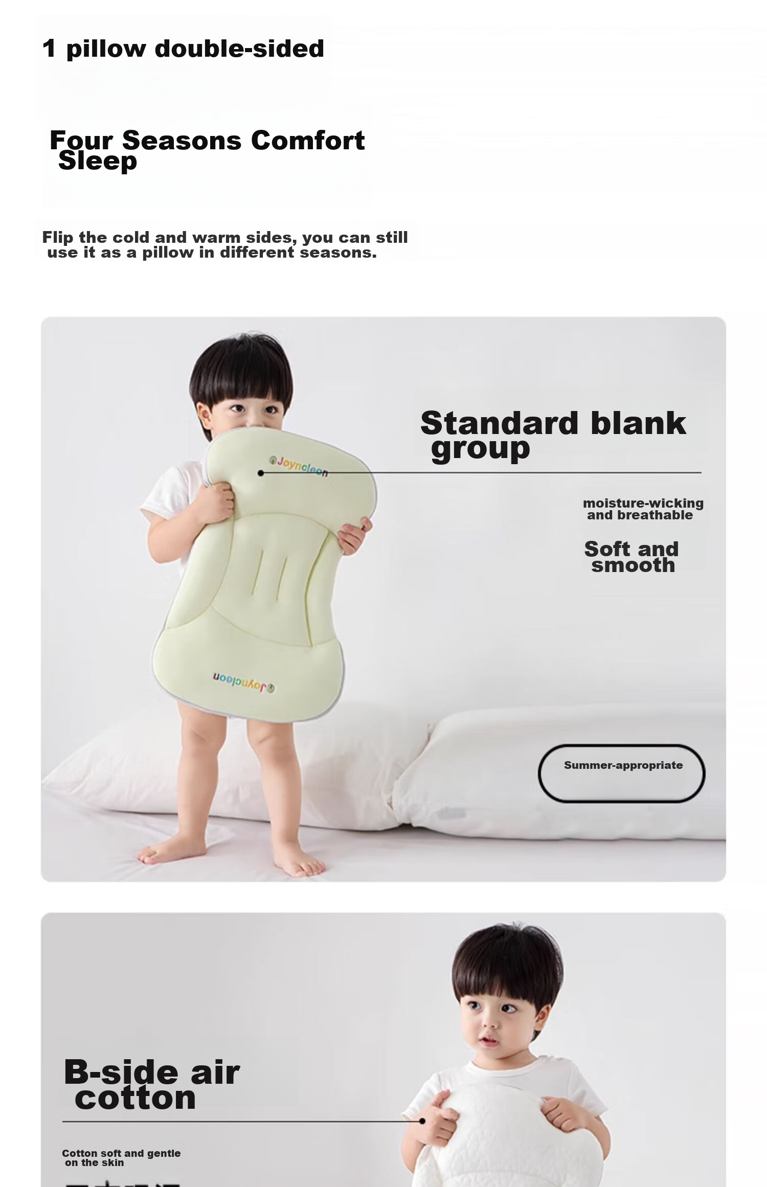 JOYNCLEON Baby Pillow Zoned Neck Support Pillow for Children 6 Months+ 1-3 Years Green jzt198355 17