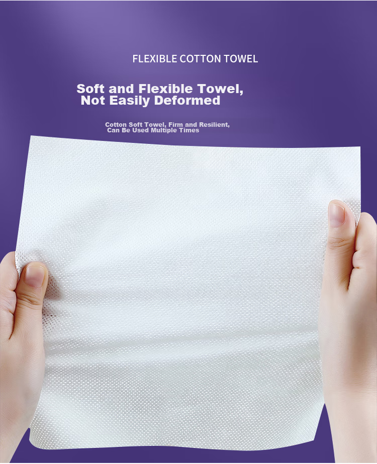 UPLUS Beauty Cotton Soft Facial Cleansing Wipes, 100 Sheets * 3 Packs, Thickened Pearl Texture, Face Wipes, Facial Cleansing Towels 10