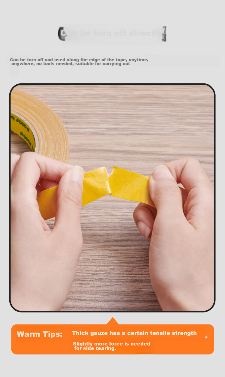 Polar Bear Strong Double-Sided Tape, 20mm*20m, No Residue, Fixed Wedding Carpet Sofa Non-Slip Special Cloth Mesh Spring Festival Couplets, 1 Roll Pack, CP-830 13